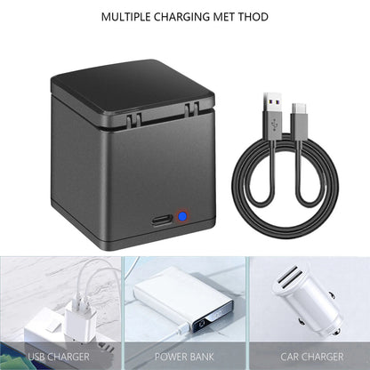 2280mAh for GoPro Hero 13 Battery+3-Slots Box Charger Black Camera Accessories