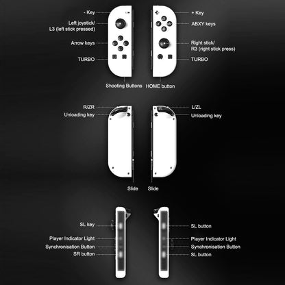 For Nintendo Switch Joy-con-Controller Left w/ Right Wireless Gamepad 1-Pair