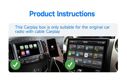 2-in-1 Wireles CarPlay Auto Adapter Fast-Connecting Plug&Play WIFI5.0 BT2.4/5.0