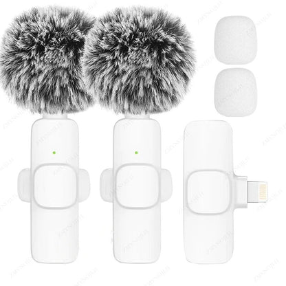 New Wireless Lavalier Microphone Portable Audio Video Recording Mini Microphone