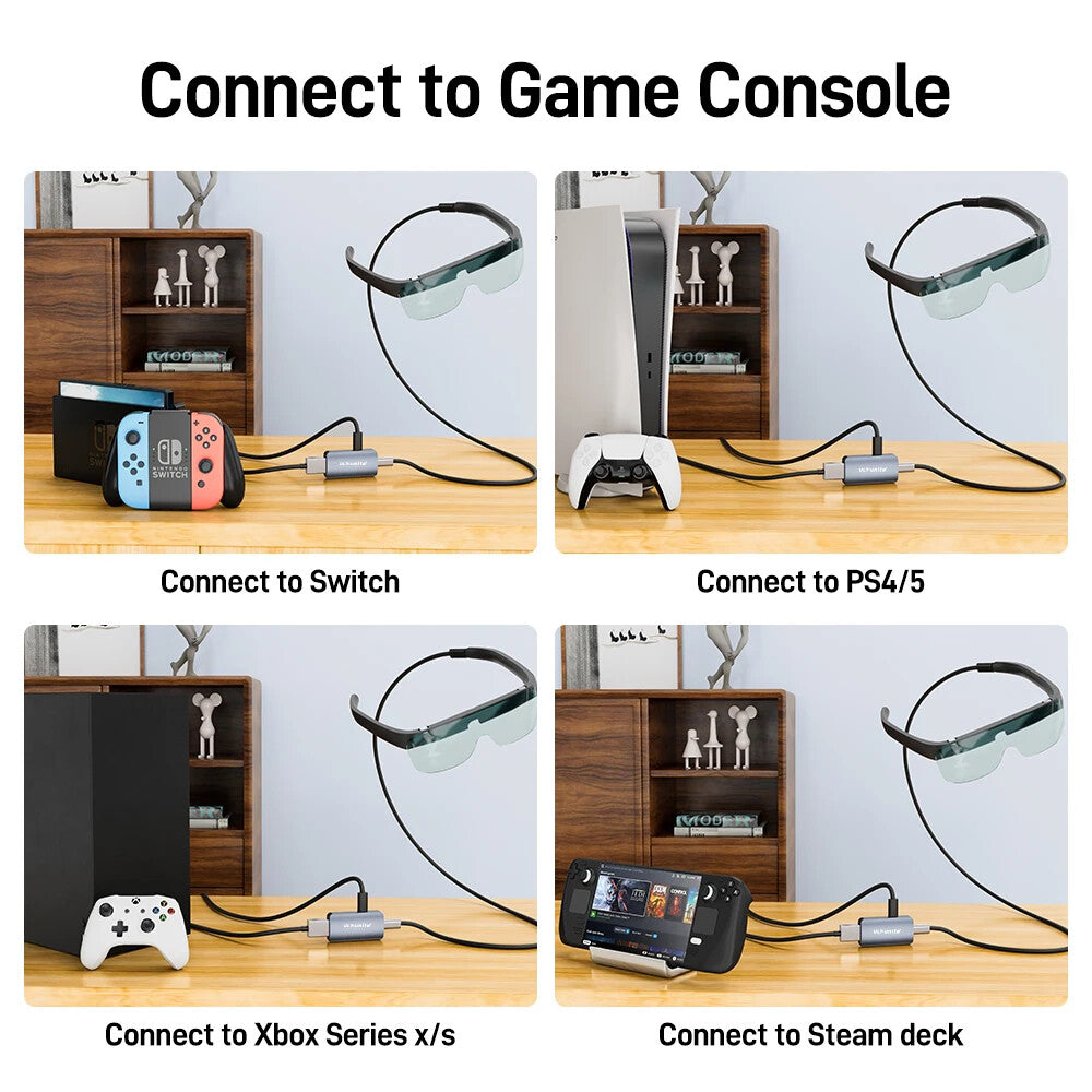 HDMI To Type C Converter 4K60HZ HDMI To USB C Adapter Compatible with XREAL Air