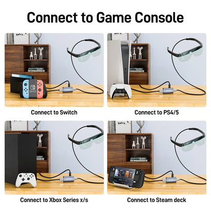 HDMI To Type C Converter 4K60HZ HDMI To USB C Adapter Compatible with XREAL Air