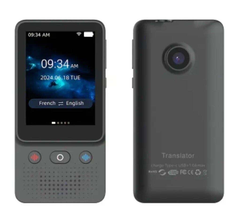 2025 Smart Ai Translator 138 Language Real Time Response With Speakers Portable