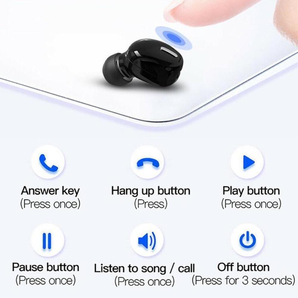 X9 Pro Bluetooth Compatible Wireless Heavy Bass Earphone Hand Earbud Free