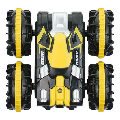 Amphibious Remote Control Car Boat 2.4 GHz 4WD RC Boat Kids Adults Yellow