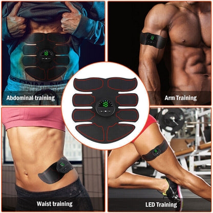Ab Stimulator EMS Toner Massager Abdominal Trainer Muscle Fitness Body Exercise