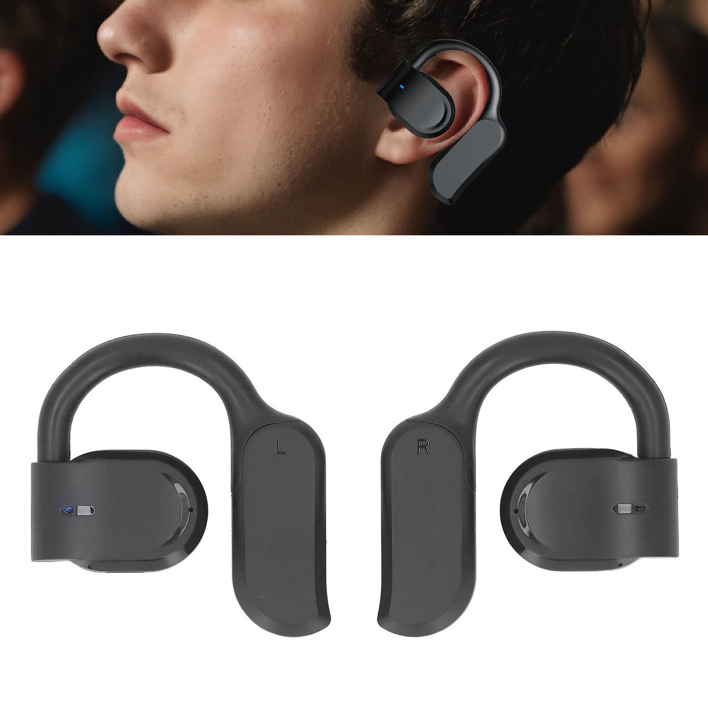 Wireless Earbuds True Wireless Stereo BT 5.4 Headphones Bass Bone Conductio Kit