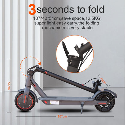 LADPED 350W Folding Electric Scooter Adult Commute Long Range Kick E-scooter