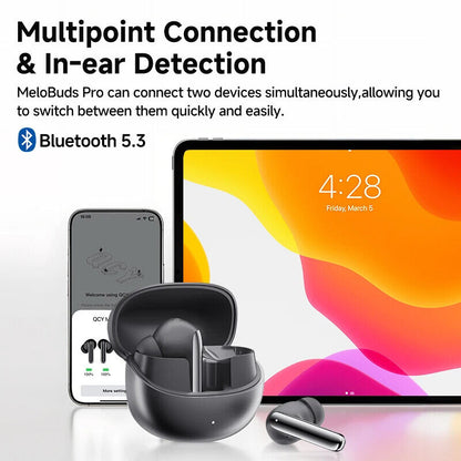 QCY MeloBuds Pro ANC Bluetooth 5.3 Earphones Wireless 46dB Hybrid ANC Earbuds 6