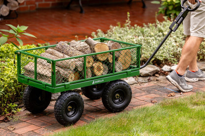 Carts 400 lb. Capacity Steel Utility Garden Landscape Cart,32 in x 18 in