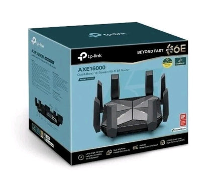 TP-Link AXE16000 Quad-Band WiFi 6E Router (Archer AXE300) Dual 10G