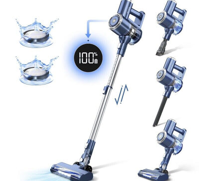 Prettycare Cordless Stick Vacuum Cleaner Lightweight for Carpet Floor Pet Hair