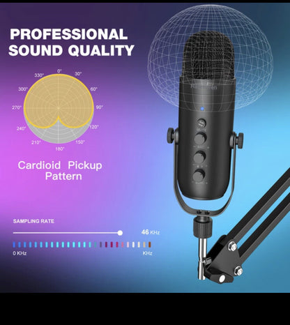 Haomuren Professional Studio Microphone  Kit - Black