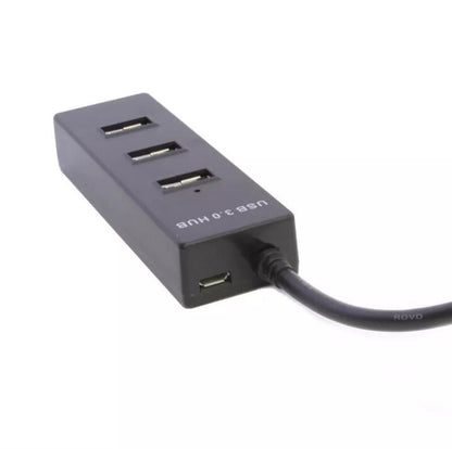 4-Port USB 3.0 Hub Splitter Multi Adapter High Speed For PC Mac Desktop Laptop