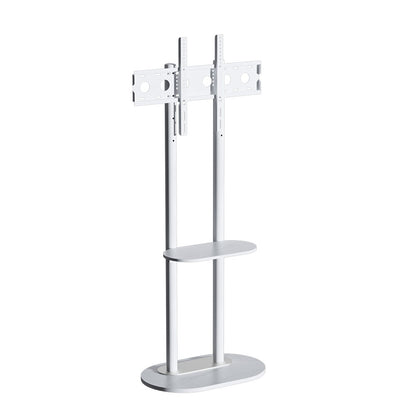 Height Adjustable Floor TV Stand with Mount Stone Shelf for 40”-75” Load up 40KG