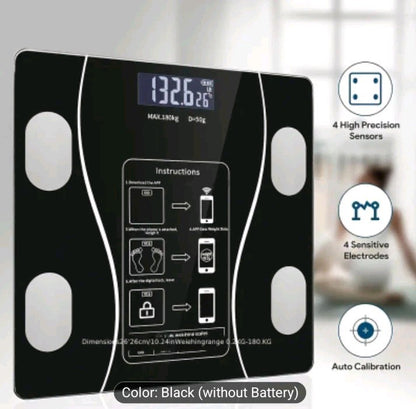 Smart Scale Body Weight Loss Accurate Height Digital Electronic Bluetooth Solid