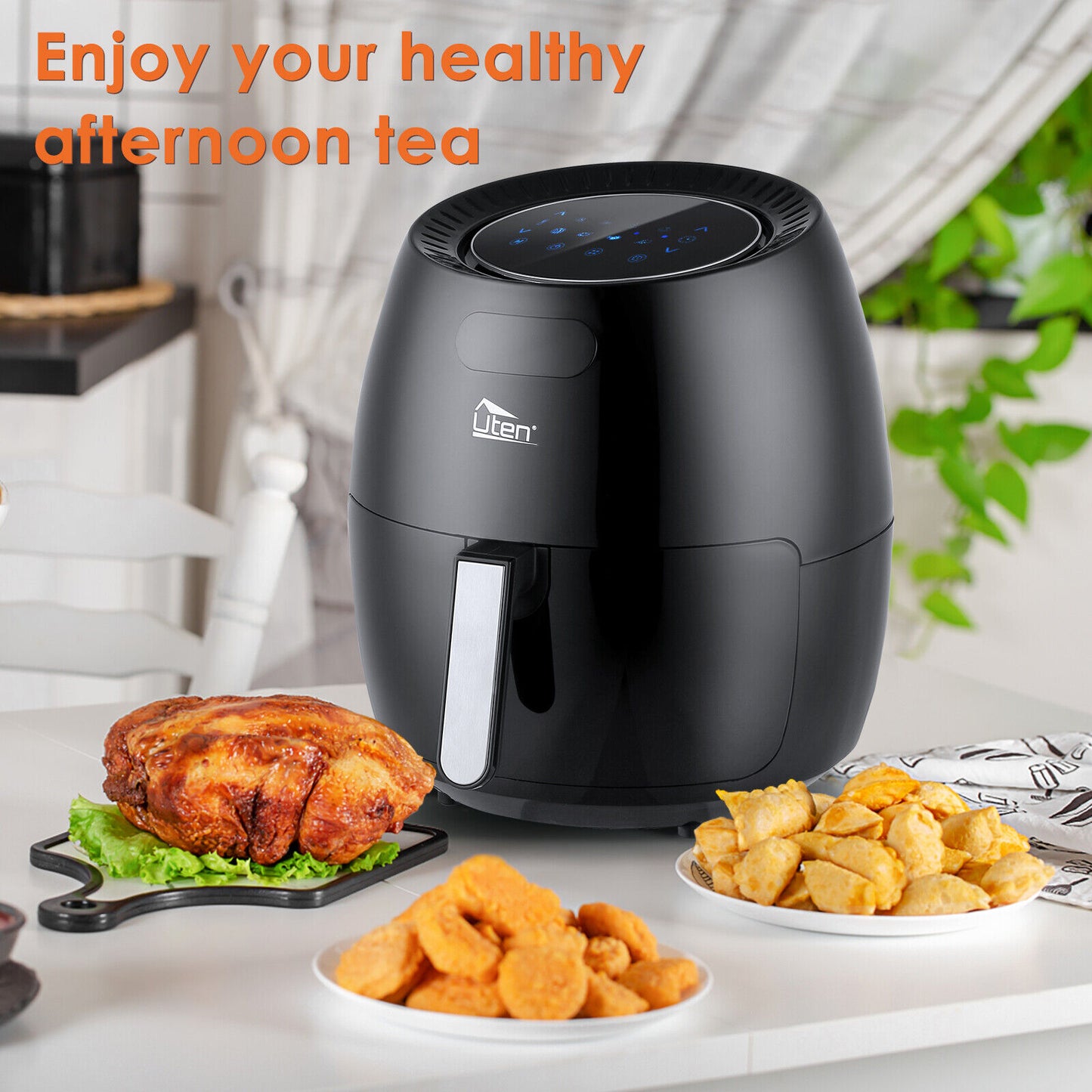 UTEN 5Qt/5.9Qt Electric Air Fryer Hot Oven Oilless Cooker Time/Temp Control