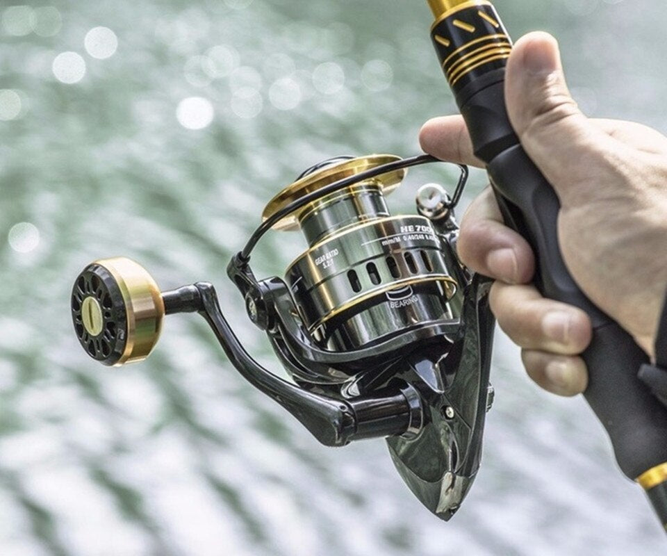 All-metal fishing reel Maximum towing 10kg spinning wheel long-range fishing New