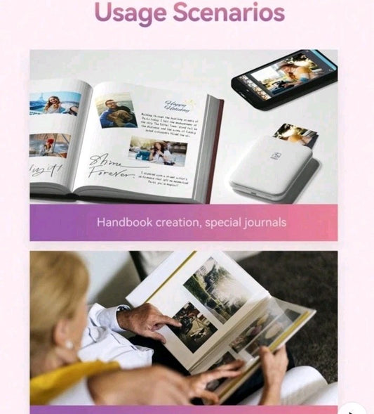 HPRT MT53 Mini Photo Printer - White