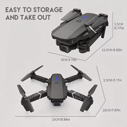 E88 Pro Drone 4k HD DualCam/w Carrying Case