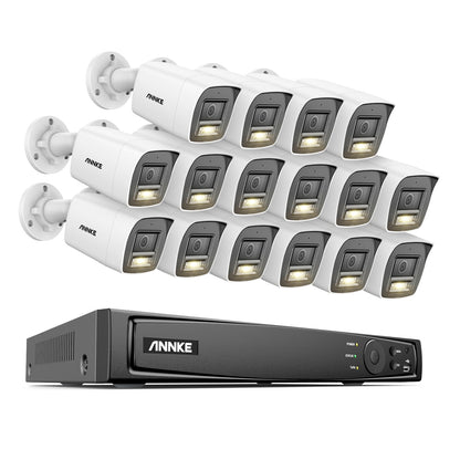 ANNKE 12MP 8CH 16CH NVR 4K Audio PoE Security Camera System Outdoor Full Color