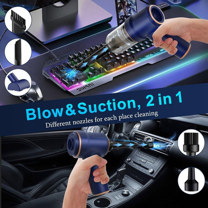Lightweight Portable Vacuum Cleaner - 9000Pa Strong Suction Ideal for Cars