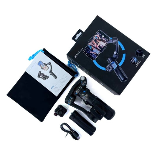3 Axises Smartphone Gimbals Stabilizers Adjustable Fill Light for Video