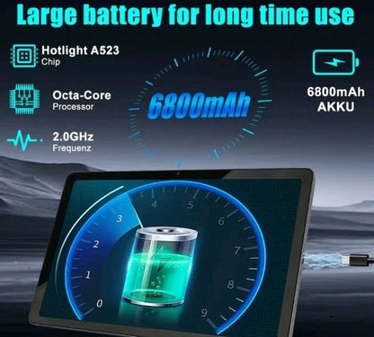 AEEZO Tablet 11-inch 2K Tablet Android 1, Octa-Core Processor, 4G 128GB