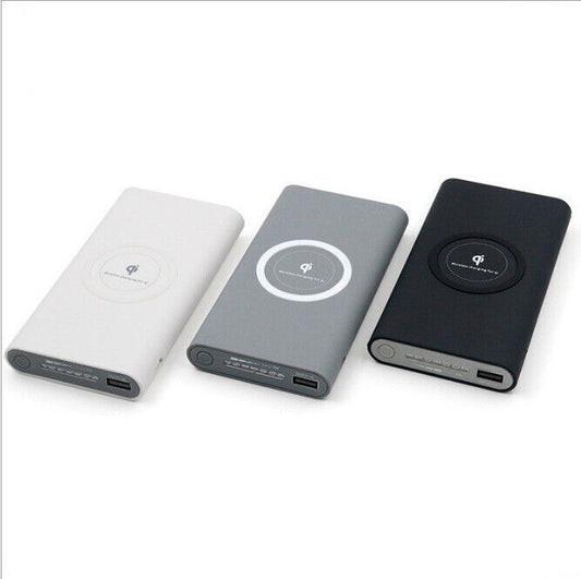 Power Bank 10000MAH Wireless Fast Charging USB Charger High Capacity External