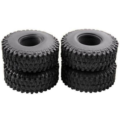 4PCS 1.9 Inch 108/120MM RC Crawler Tires For 1/10 SCX10 90046 D90 RC4WD TRX-4