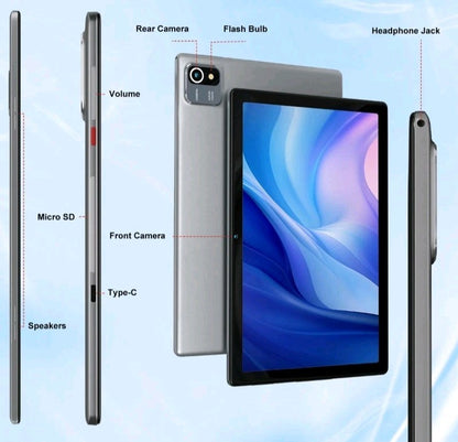 2025 Tablet  10.1" Android 13 Tablet 6+64GB Quad Core 1280×800 HD IPS WIFI