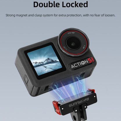Magnetic Magnetic Mount Adapter for OSMO Action 5 Pro/4/3/2 Action Camera