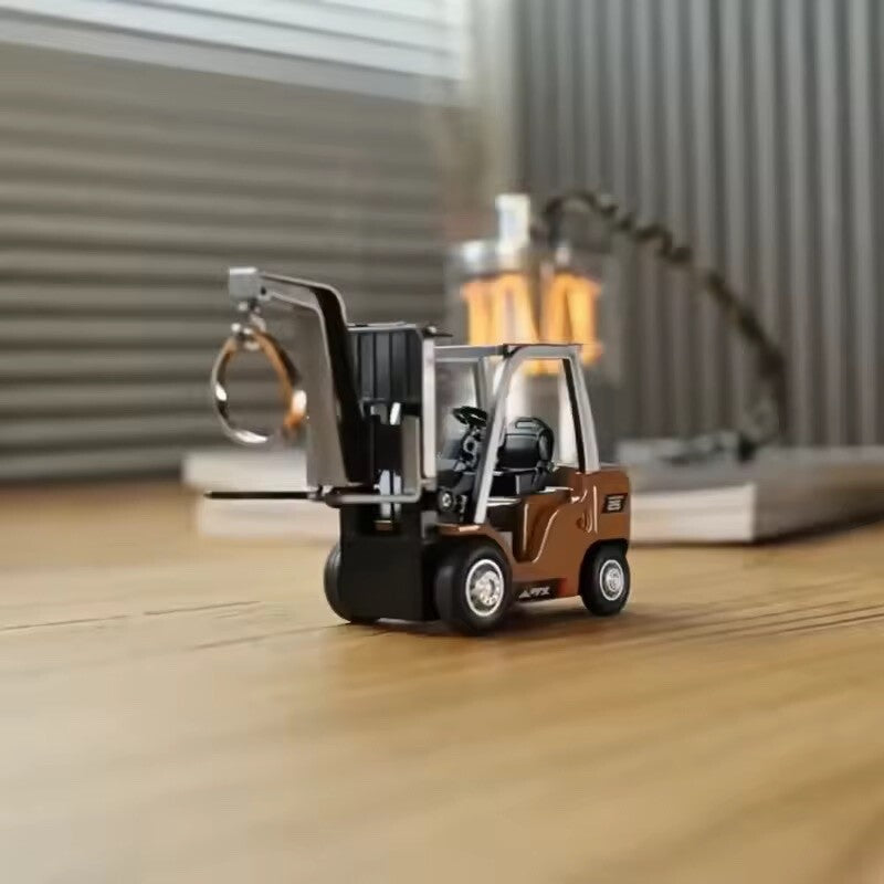 1/64 Remote-Controlled Alloy Tabletop Forklift Engineering RC Vehicle