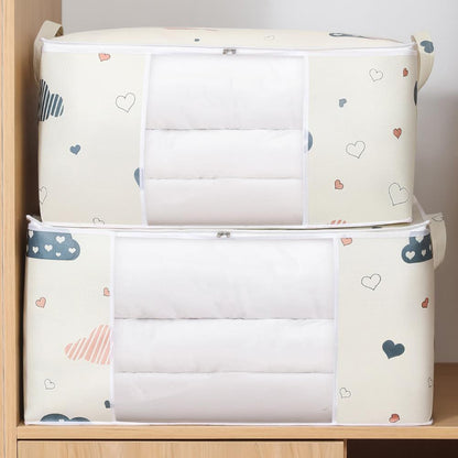 Clothes Storage Bag Large Capacity Organizer for Comforters Blanket Bedding🔥