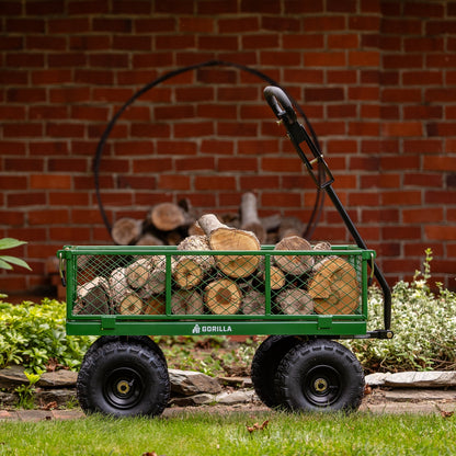 Carts 400 lb. Capacity Steel Utility Garden Landscape Cart,32 in x 18 in