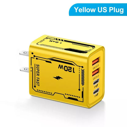 120W Fast Type C Wall Charger 4-in-1 Fast Cable For Samsung A16 A06 A15 A35 A55