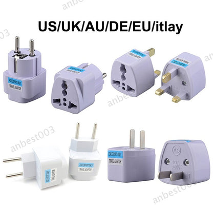 US/UK/AU/DE Plug Adapter USA To Europe Travel Wall AC Power Charger Converter