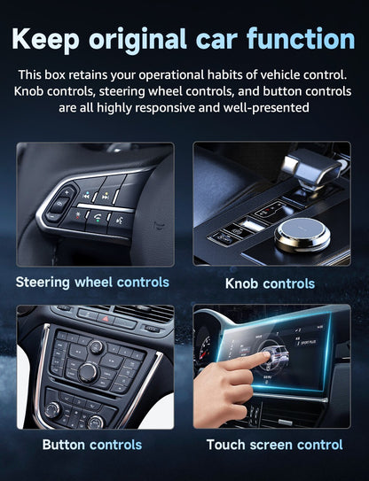 2-in-1 Wireles CarPlay Auto Adapter Fast-Connecting Plug&Play WIFI5.0 BT2.4/5.0