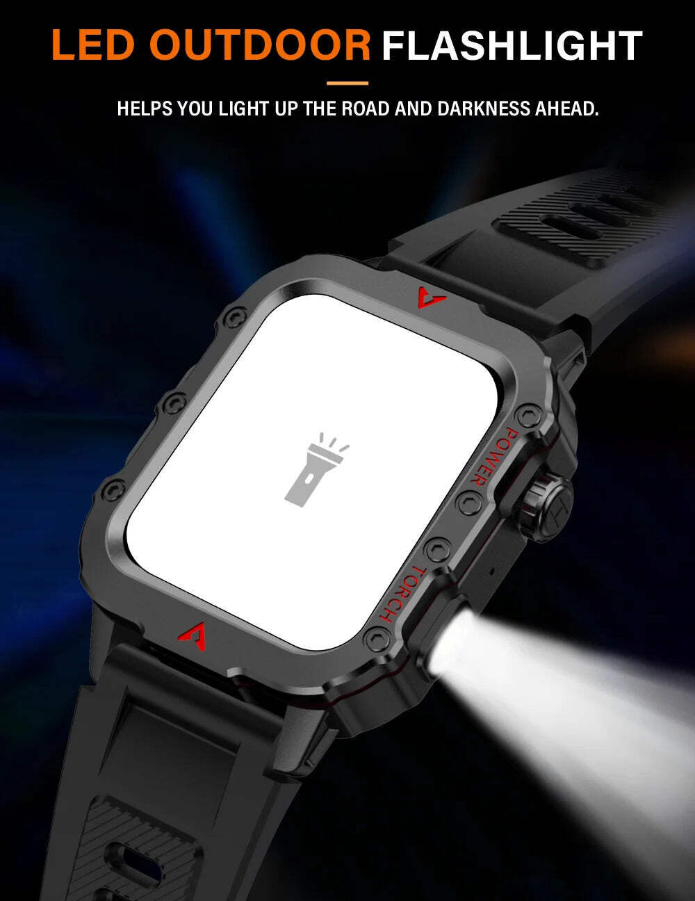 LAXASFIT Men's Smart Sports Watch – 1.71" HD Display, Bluetooth Calling, Blood O