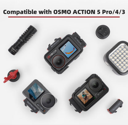 Magnetic Quick-Release Cold Shoe Adapter for DJI OSMO ACTION 5 PRO/4/3 Portable