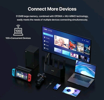 Tenda BE5100 Wi-Fi 7 Router – Dual Band Gigabit for Wireless Internet