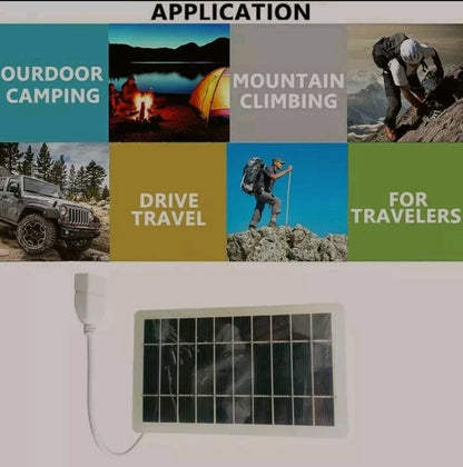 Lightweight Portable 2W Solar USB Charging Solution for Camping and Outdoor Fun