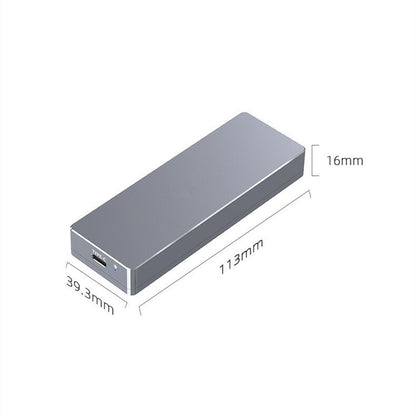Portable USB 3.2 Type-C 12+16 PIN SSD Adapter Enclosure For Mac Book 2013-2017