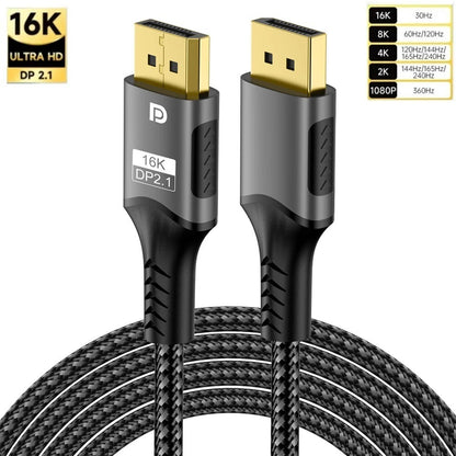 Displayport to Display Port Cable DP Male to Male Cord 4K HD w/ Latches 6ft/10ft