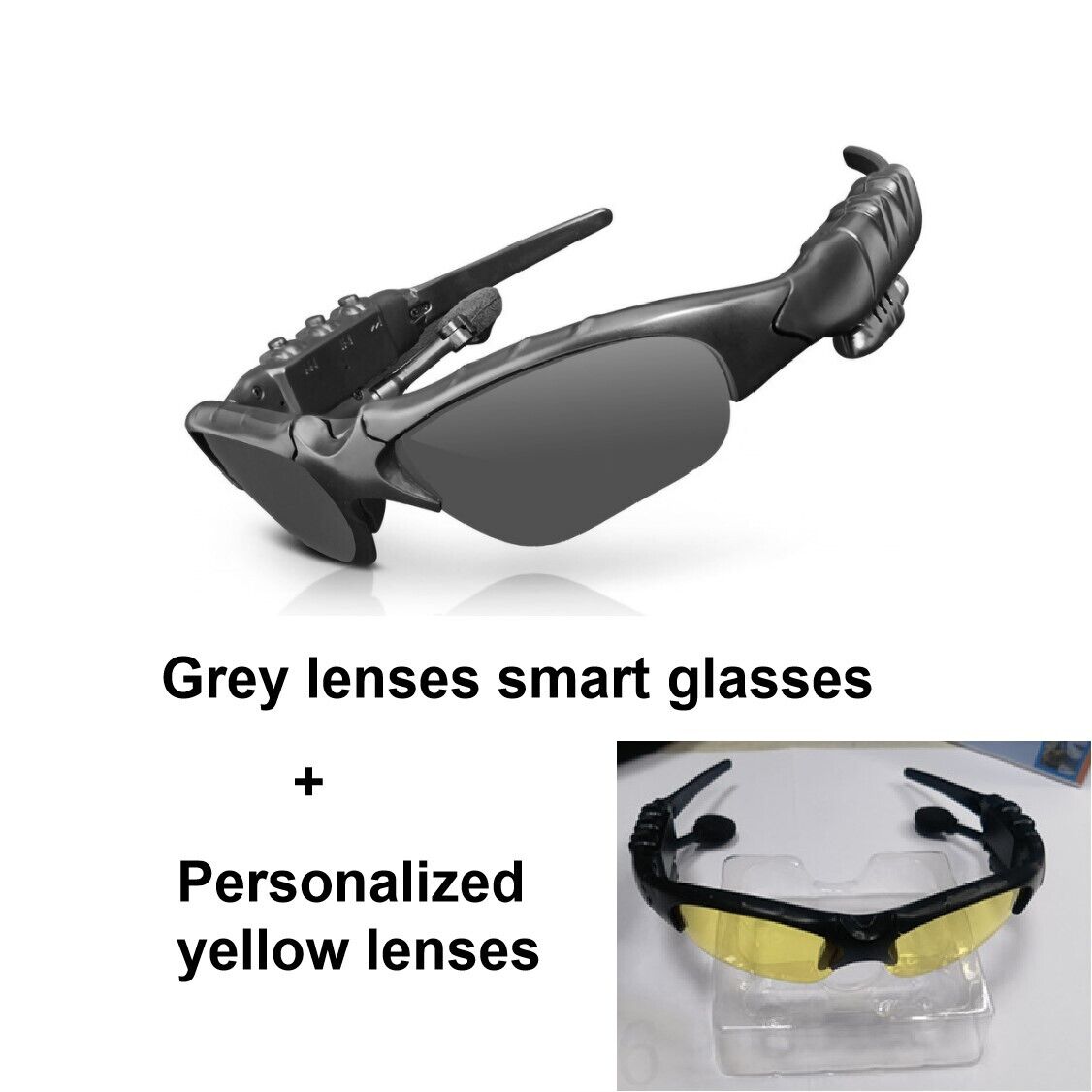 Wireless Bluetooth Glasses Music Headset Audio Hands-free Calls Smart Sunglasses