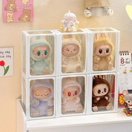 Vinyl Doll Display Box | Dustproof Clear Case for Plush & Blind Box Toys