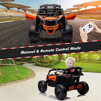 Can-Am Licensed 12V Ride on UTV Car for Kids Electric Fun Toys 4WD Off-Road Quad
