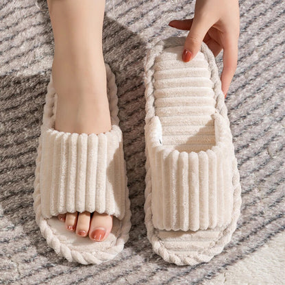 Men's Autumn Winter Indoor Slippers Bedroom Soft Sole Slides Footwear