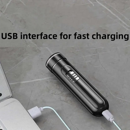 Electric Razor Men Usb Rechargeable Wet Dry One Button Beard Shaving Machine New