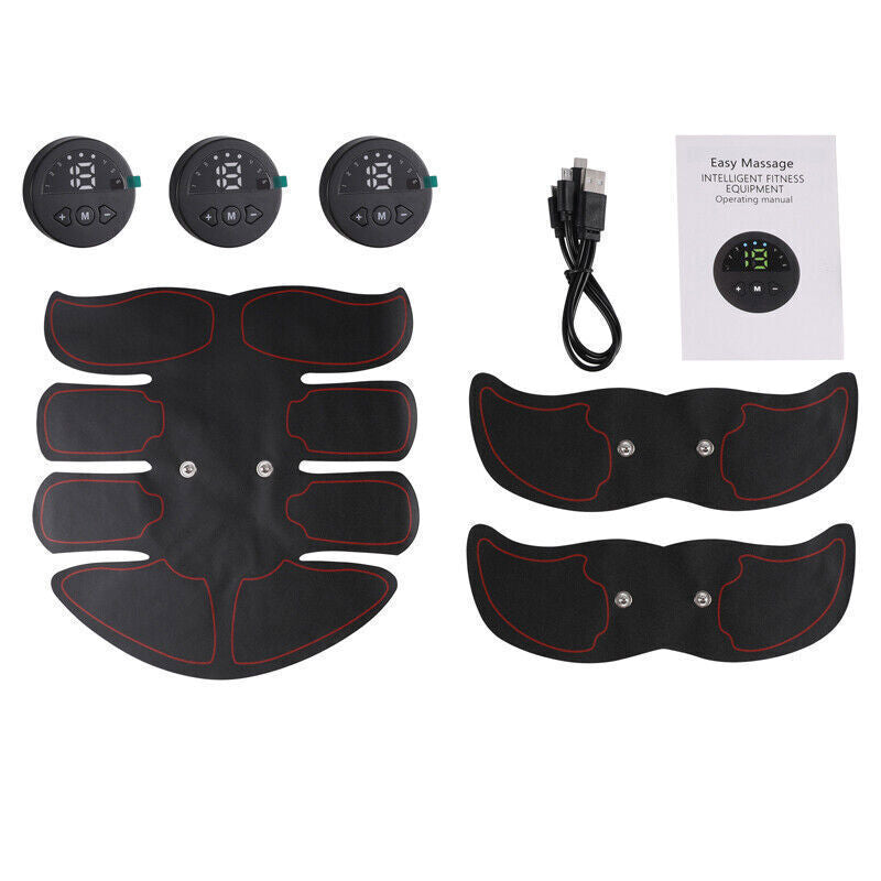 Ab Stimulator EMS Toner Massager Abdominal Trainer Muscle Fitness Body Exercise